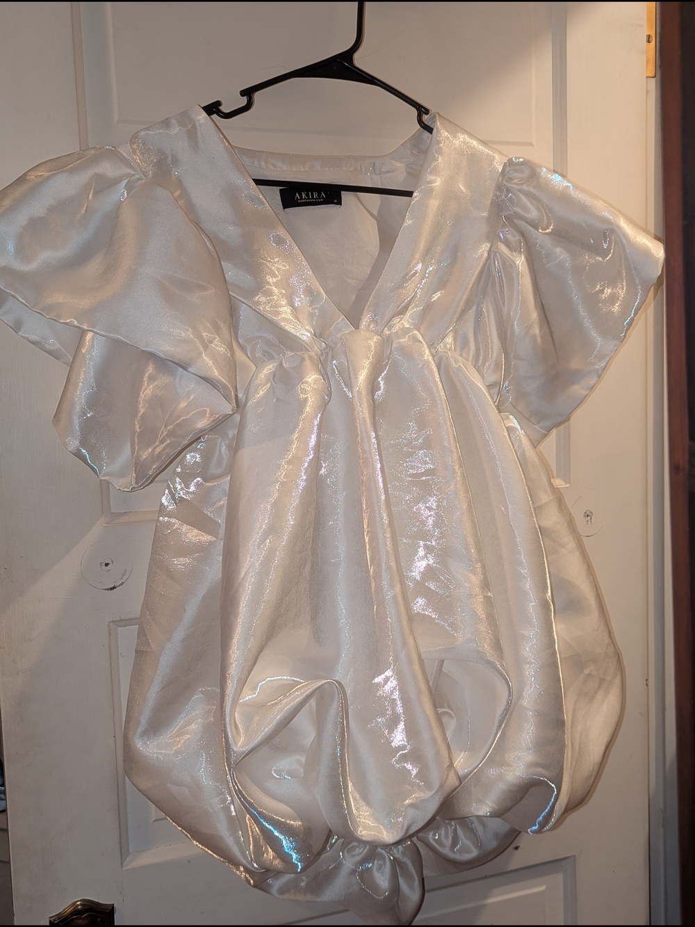 AKIRA Keep It Simple Babydoll Dress With Ruffle Sleeves